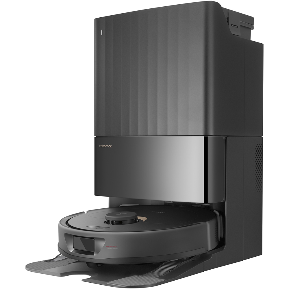 Aspirator robot ROBOROCK Q-Revo S QRS5200, 0.33l, 14.4V, autonomie max 180 min, Navigare Lidar, functie mop, negru