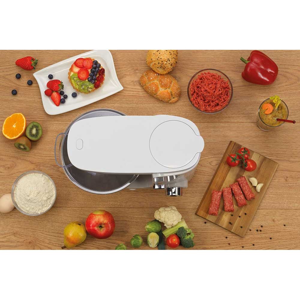 Robot de bucatarie GORENJE MMC1005W, vas 4.5l, 1000W, 6 trepte viteza, alb-argintiu