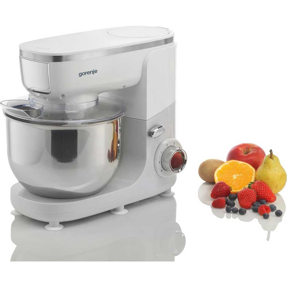 Robot de bucatarie GORENJE MMC1005W, vas 4.5l, 1000W, 6 trepte viteza, alb-argintiu