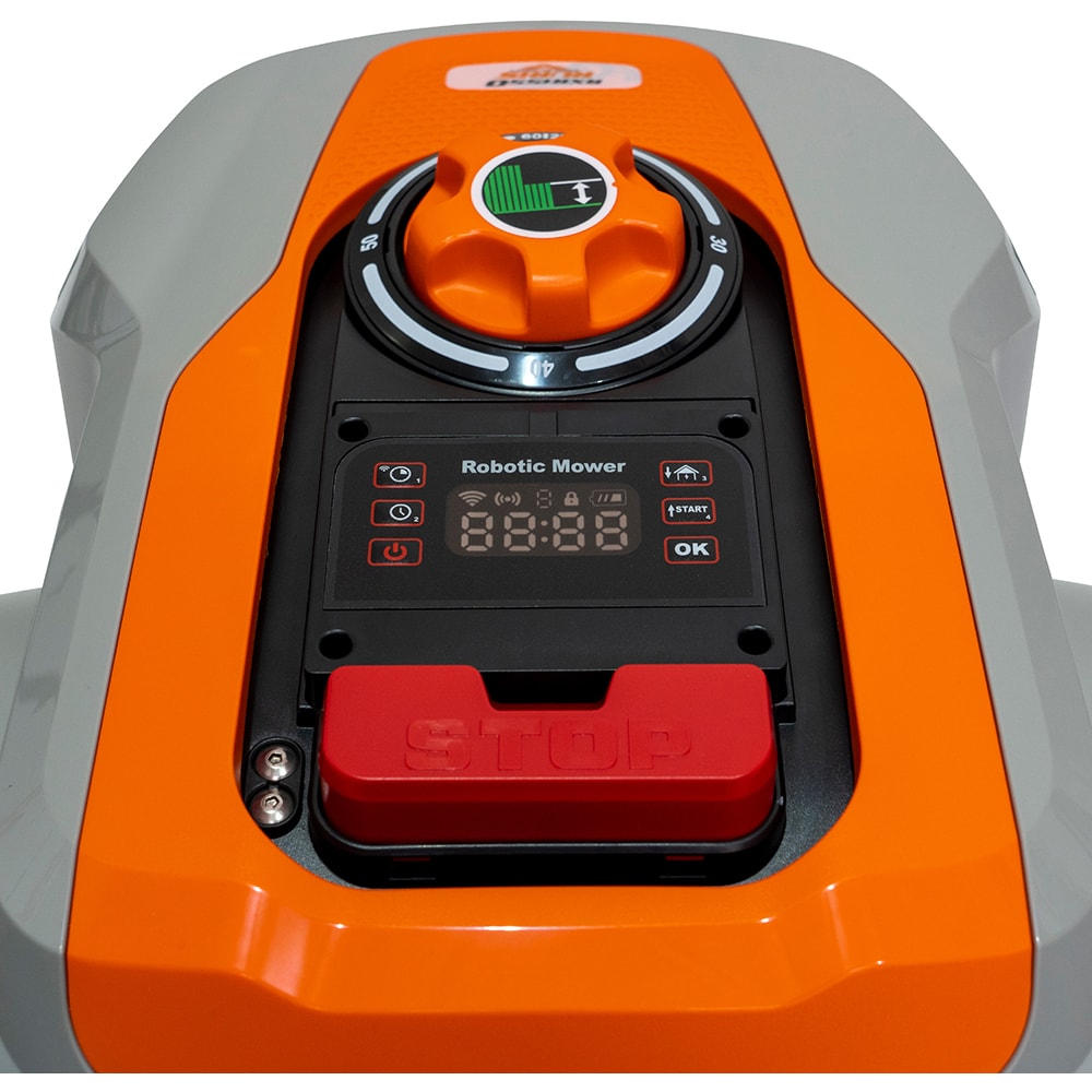 Robot de tuns iarba RURIS RXR1550, 1500 mp, latime taiere 18 cm, autonomie 260 min, gri