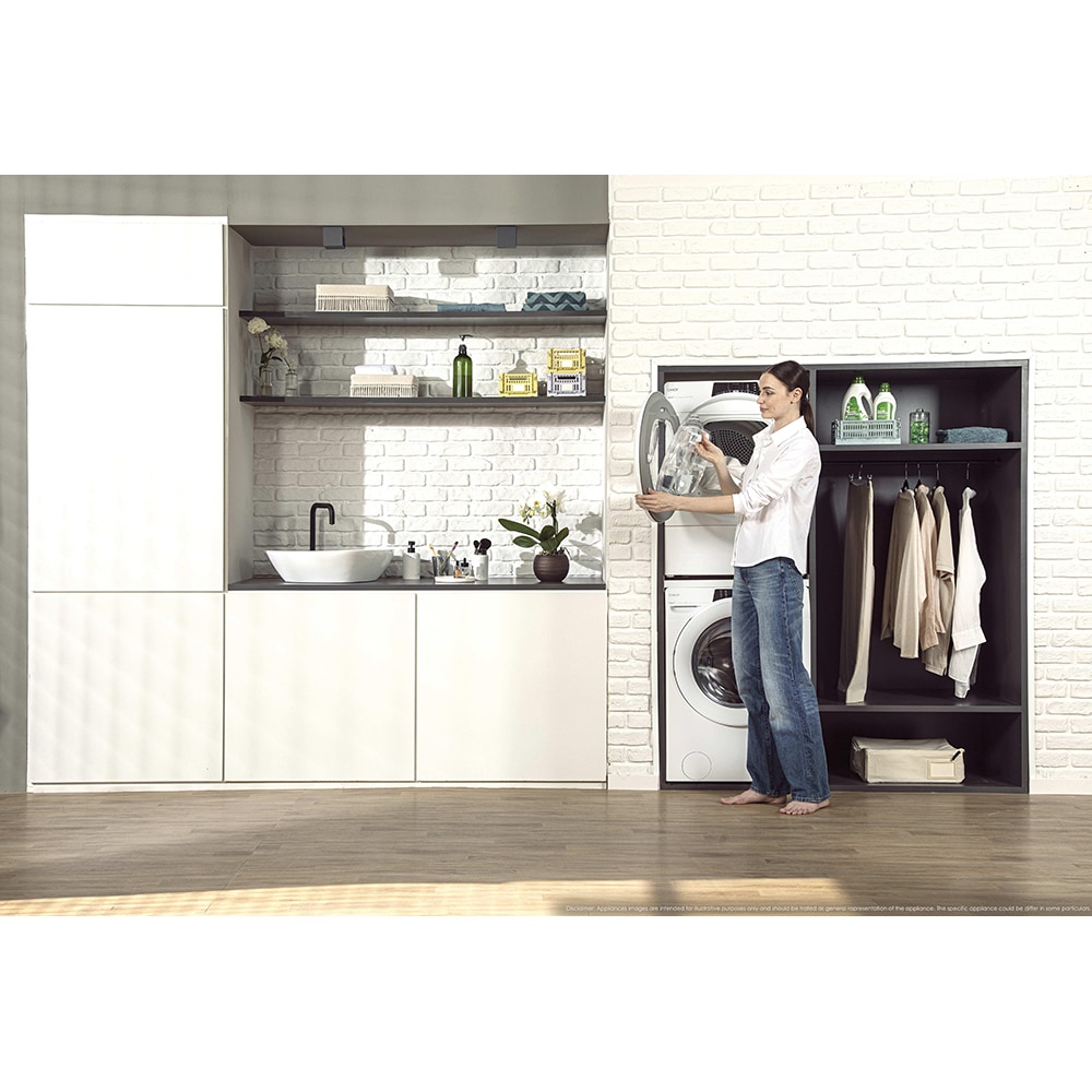 Uscator de rufe CANDY RO EH8N2TE-S, Pompa de caldura, 8 kg, 14 programe, Clasa D, Wi-Fi, alb