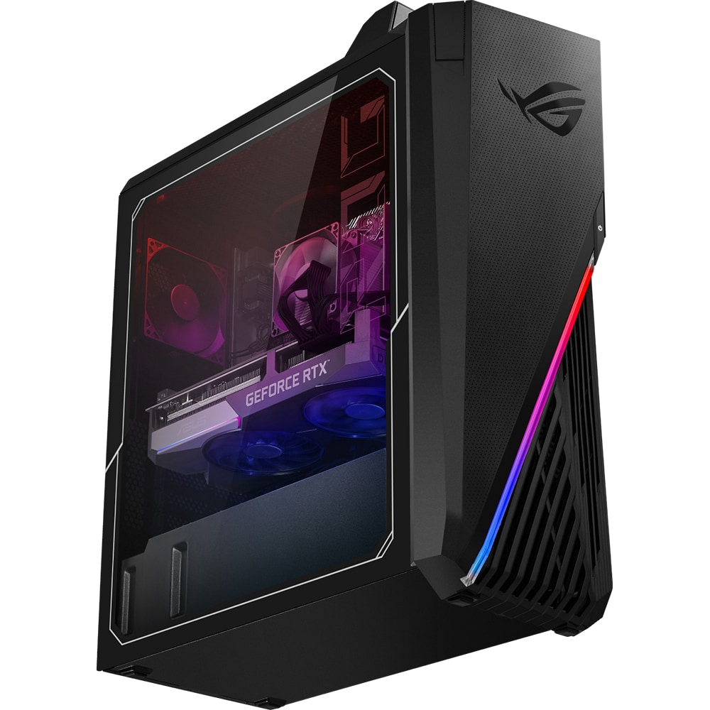 Sistem Desktop Gaming ASUS ROG Strix G15DS-R7600X0100, AMD Ryzen 5 7600X pana la 4.7GHz, 16GB, 1TB + SSD 512GB, NVIDIA GeForce RTX 3060 12GB, Free DOS