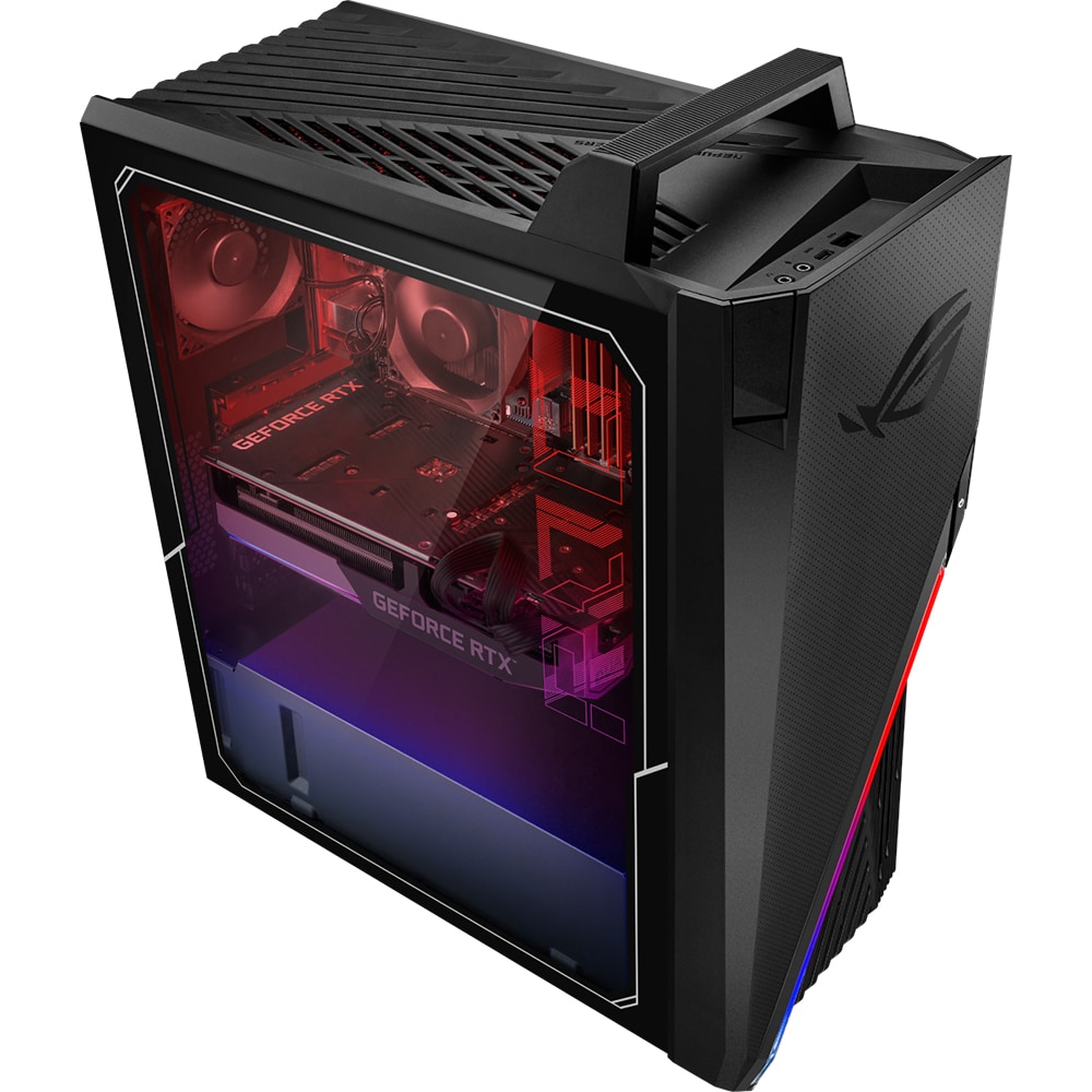 Sistem Desktop Gaming ASUS ROG Strix G15DS-R7600X0100, AMD Ryzen 5 7600X pana la 4.7GHz, 16GB, 1TB + SSD 512GB, NVIDIA GeForce RTX 3060 12GB, Free DOS
