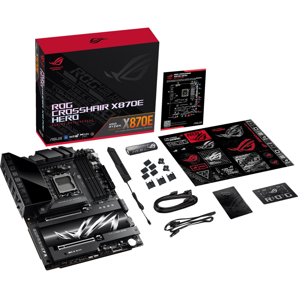 Placa de baza ASUS ROG CROSSHAIR X870E HERO, Socket AM5, ATX, Wi-Fi