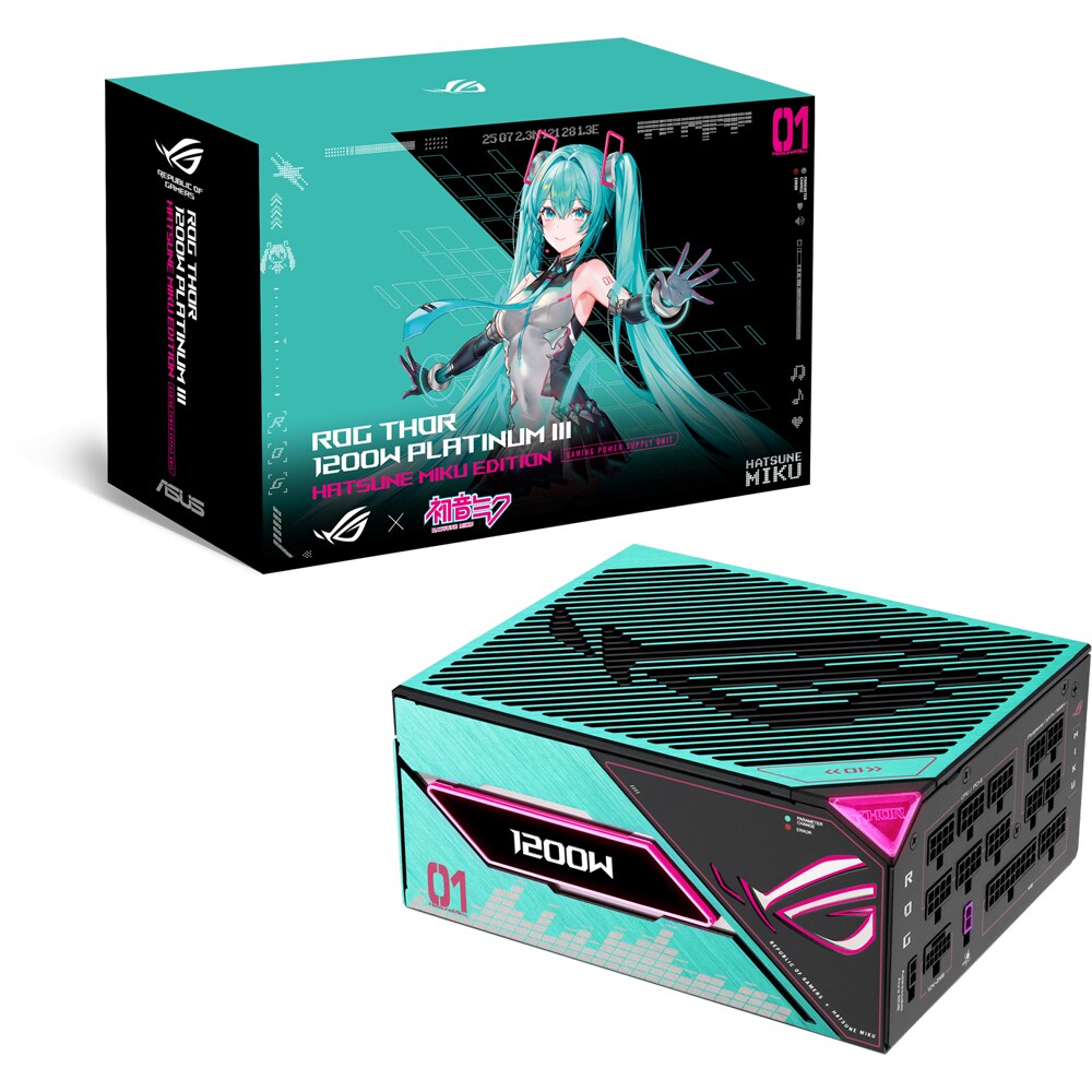 Sursa ASUS ROG Thor III Hatsune Miku Edition, 1200W, 80 Plus Platinum, Full Modular