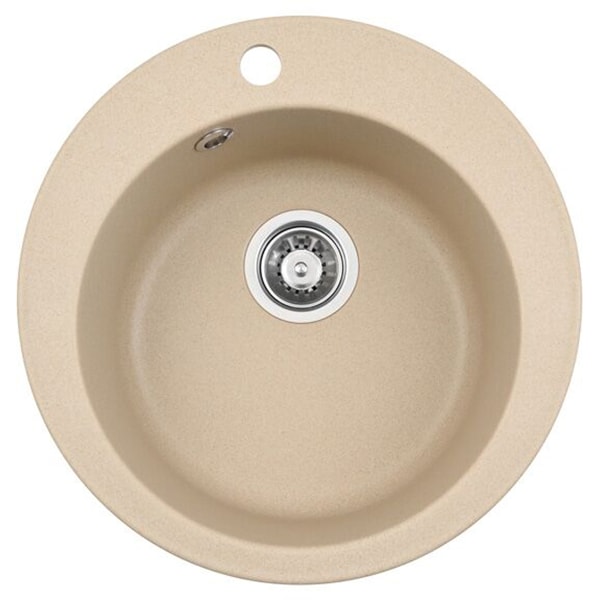 Chiuveta bucatarie ALVEUS Rondo 10 G55, 1 cuva, compozit granit, bej