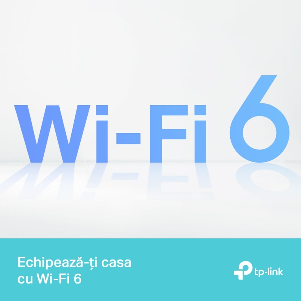 Router Wireless Gigabit TP-LINK Archer AX17, AX1500, Wi-Fi 6, Dual Band 300 + 1201 Mbps, negru