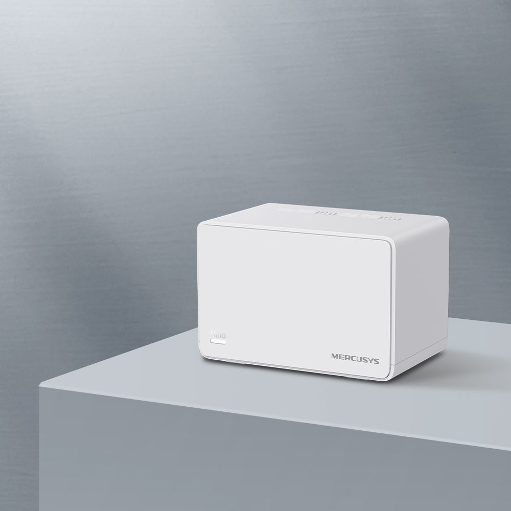 Sistem Wi-Fi Mesh MERCUSYS Halo H80X AX3000, Wi-Fi 6, Dual-Band 574 + 2402 Mbps, 2 buc, alb