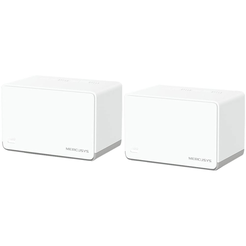 Sistem Wireless Mesh MERCUSYS Halo H70X AX1800, Wi-Fi 6, Dual Band 574 + 2101 Mbps, 2 buc, alb