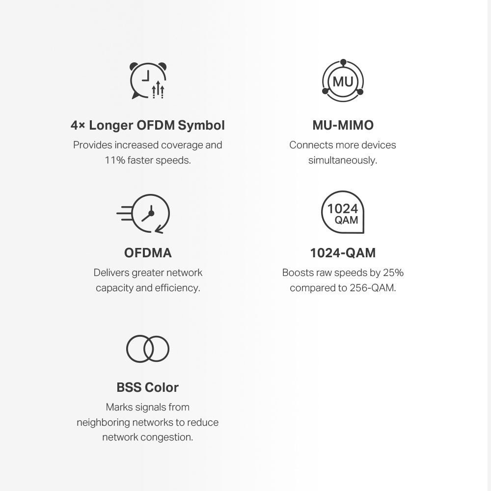 Sistem Wireless Mesh MERCUSYS Halo H70X AX1800, Wi-Fi 6, Dual Band 574 + 2101 Mbps, 2 buc, alb