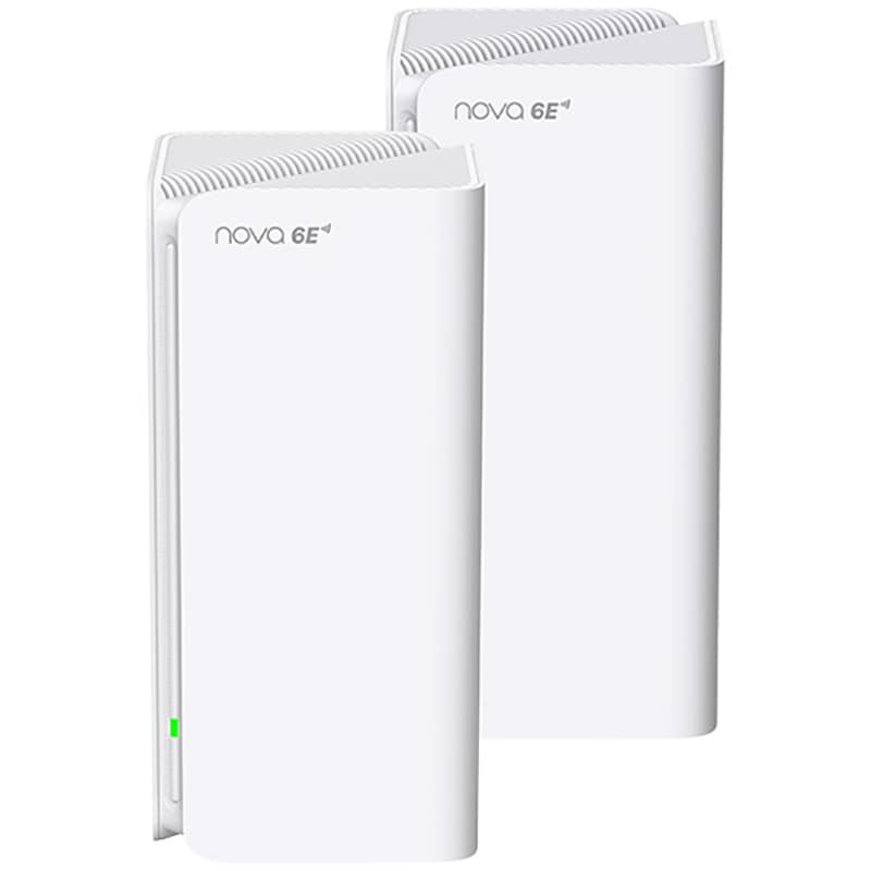 Sistem Wireless Mesh Gigabit TENDA MX21 Pro AXE5700, Wi-Fi 6E, Tri-band 861 + 2402 + 2402 Mbps, 2 buc, alb