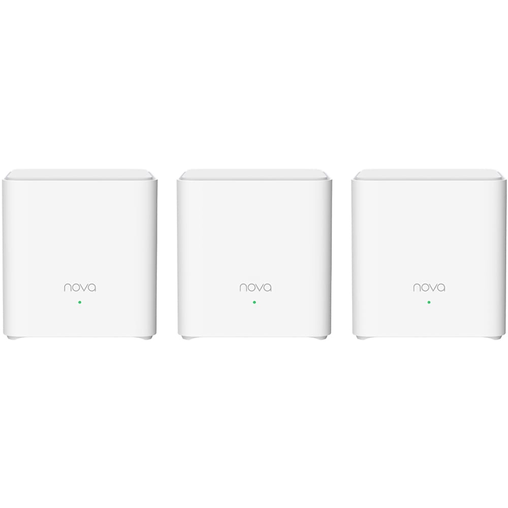 Sistem Mesh Wireless TENDA Nova MX3 AX1500, Dual Band 300+1201 Mbps, 3 buc, alb