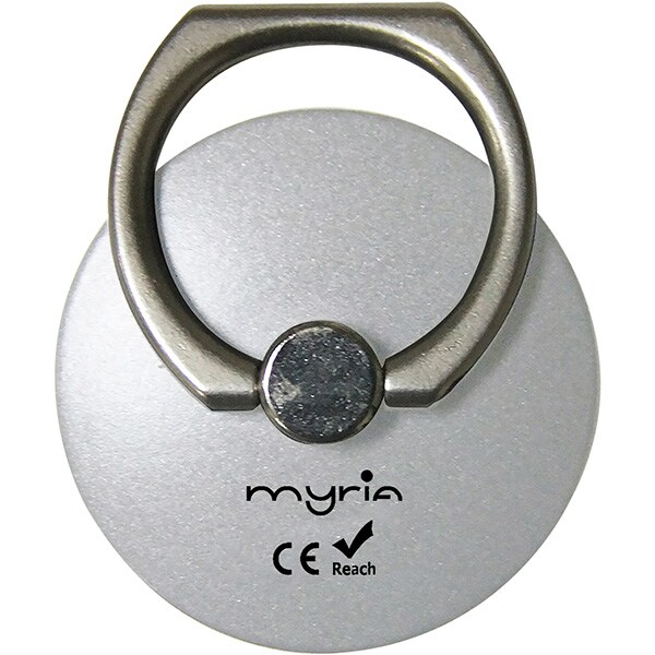 Suport auto cu inel de prindere MYRIA MY9306, bord/ventilatie, argintiu