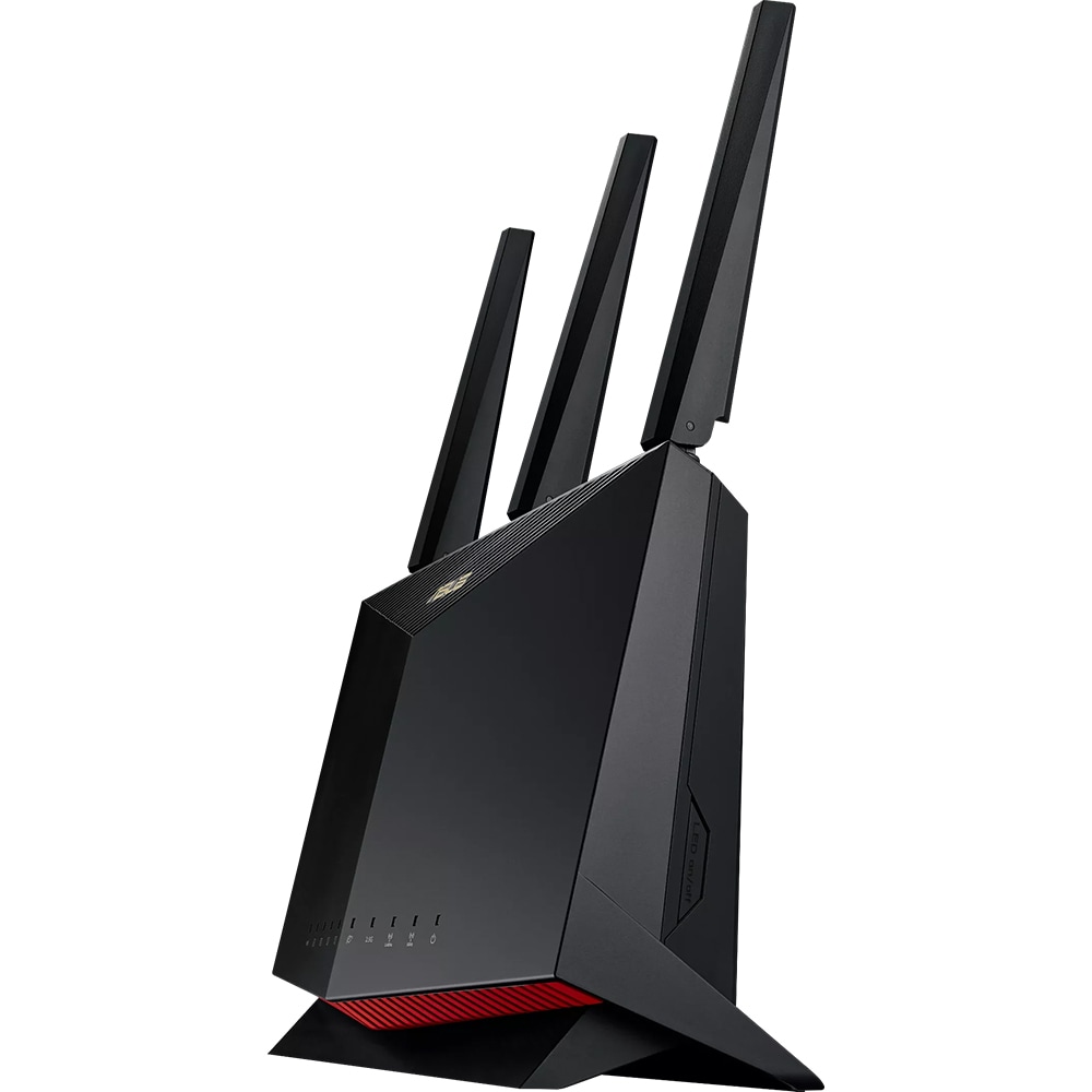 Router Wi-Fi Gigabit ASUS RT-AX86U Pro, Wi-Fi 6, Dual Band 861 + 4804 Mbps, negru