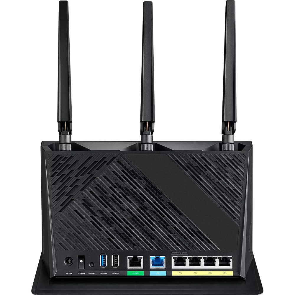Router Wi-Fi Gigabit ASUS RT-AX86U Pro, Wi-Fi 6, Dual Band 861 + 4804 Mbps, negru