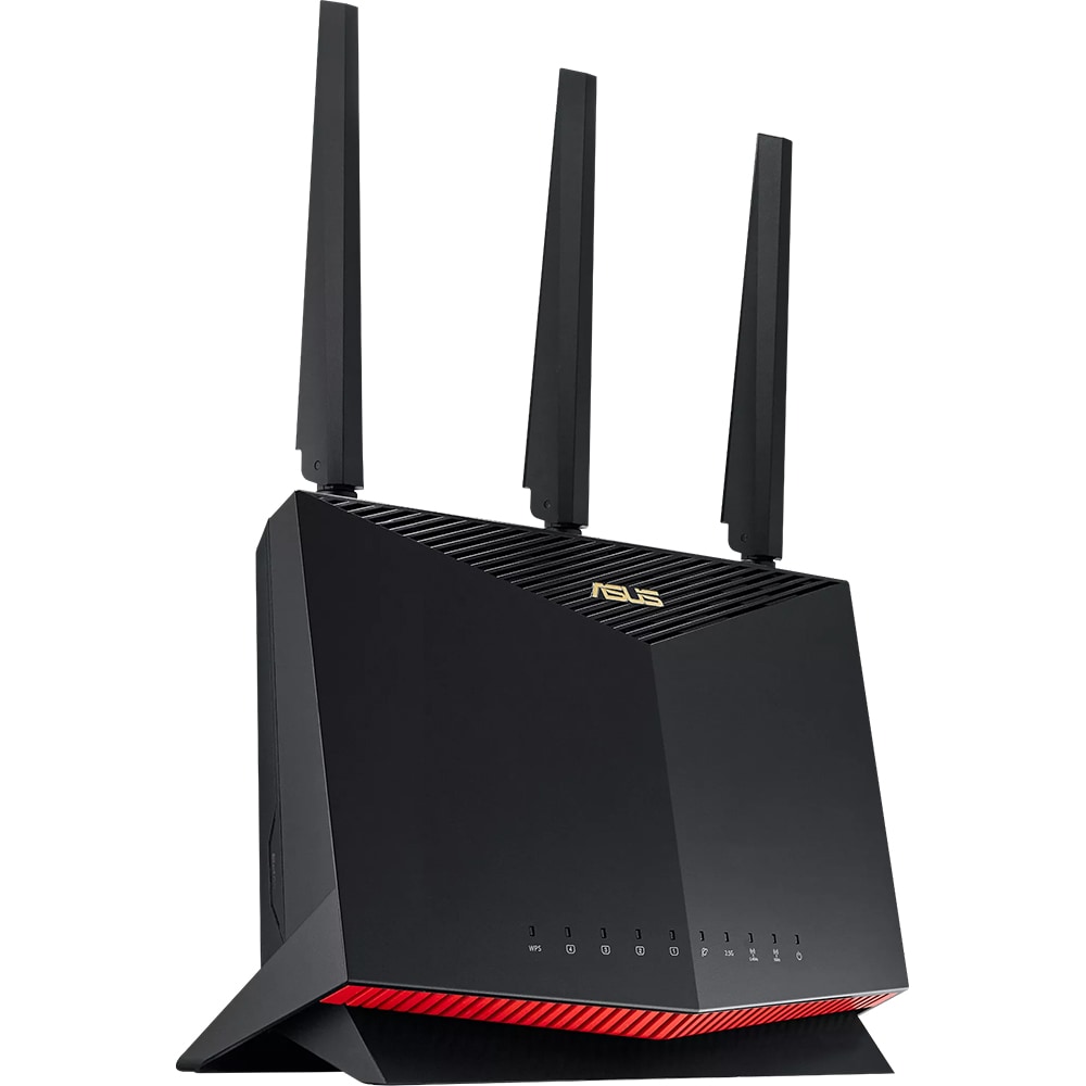 Router Wi-Fi Gigabit ASUS RT-AX86U Pro, Wi-Fi 6, Dual Band 861 + 4804 Mbps, negru