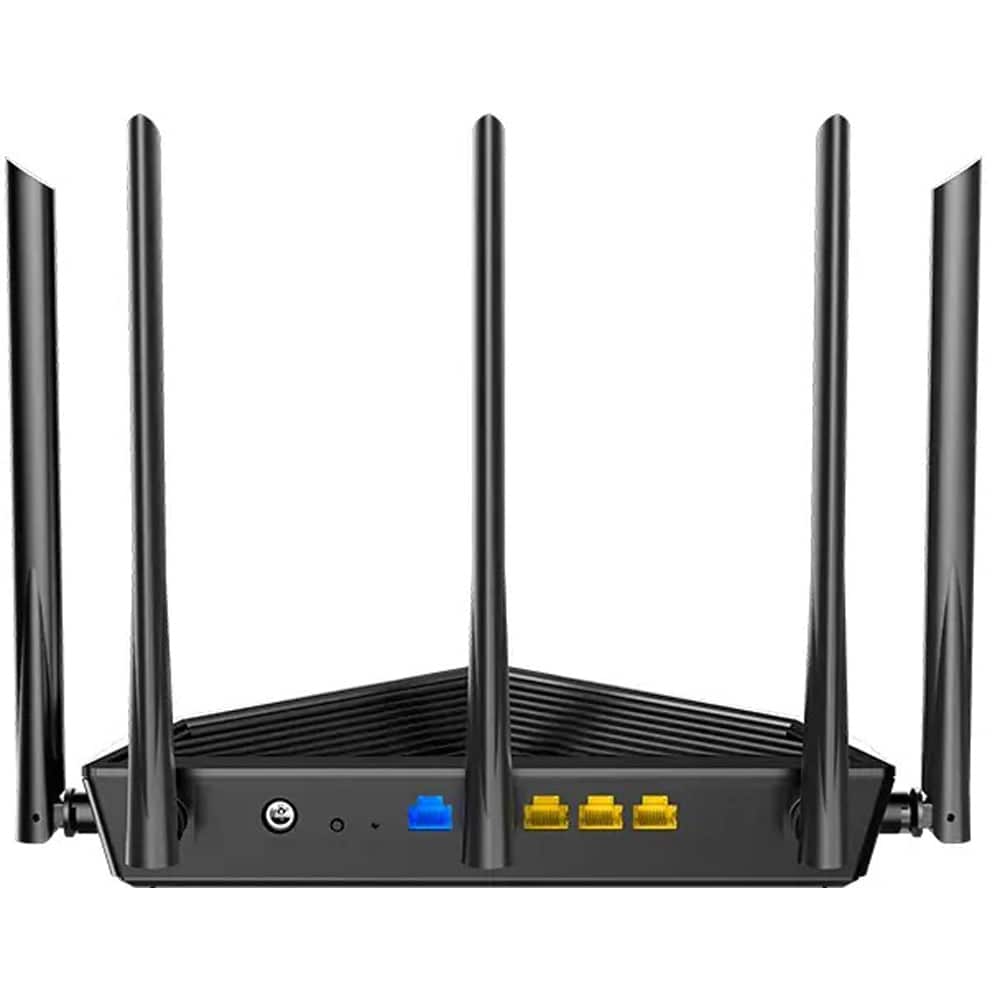 Router Wireless Gigabit TENDA TX27 Pro AXE5700, Wi-Fi 6E, Tri-Band 2402 + 2402+ 574 Mbps, negru