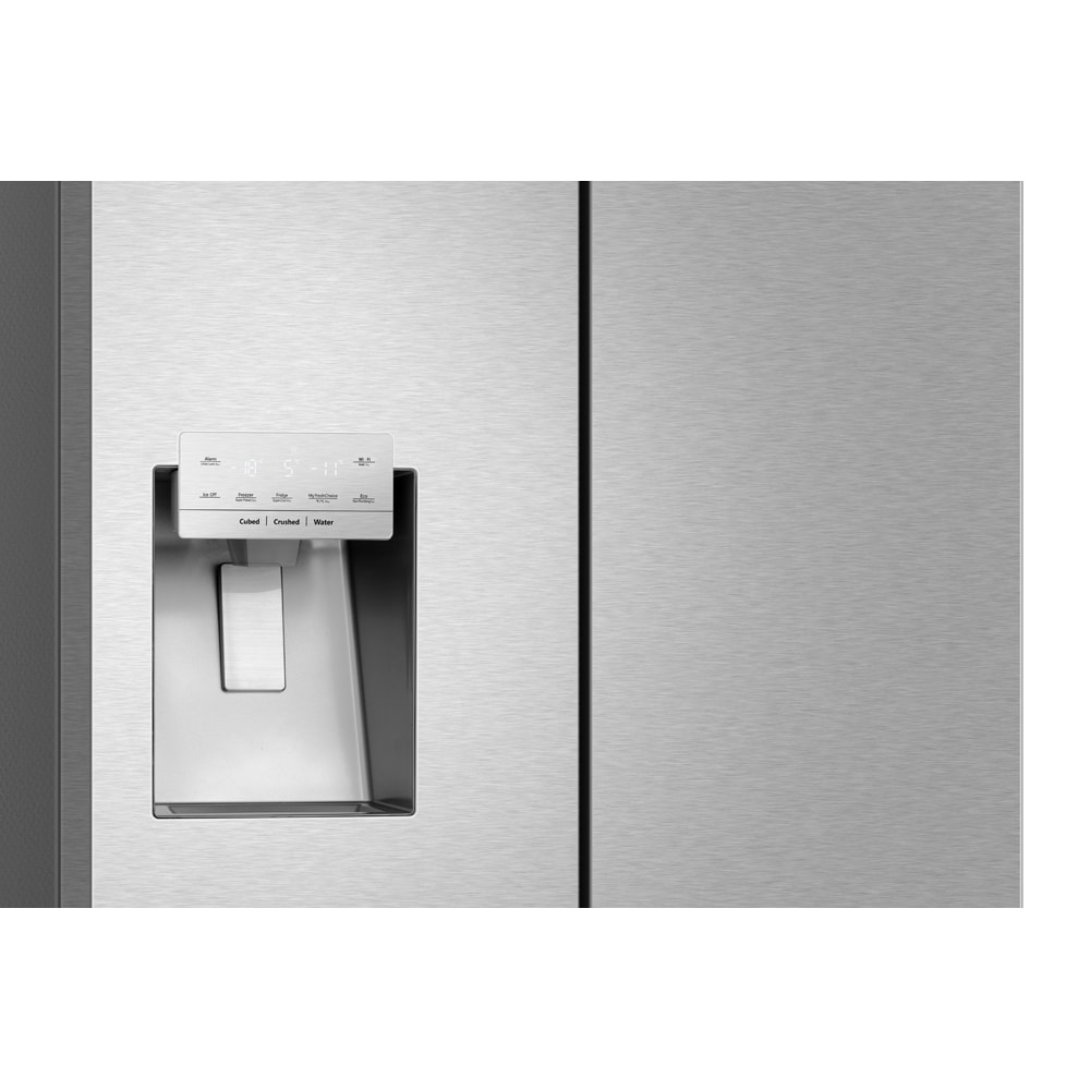 Side by Side HISENSE RQ760N4SASE, Total No Frost, 584 l, H 178.5 cm, Clasa E, Dozator apa, Wi-Fi, argintiu