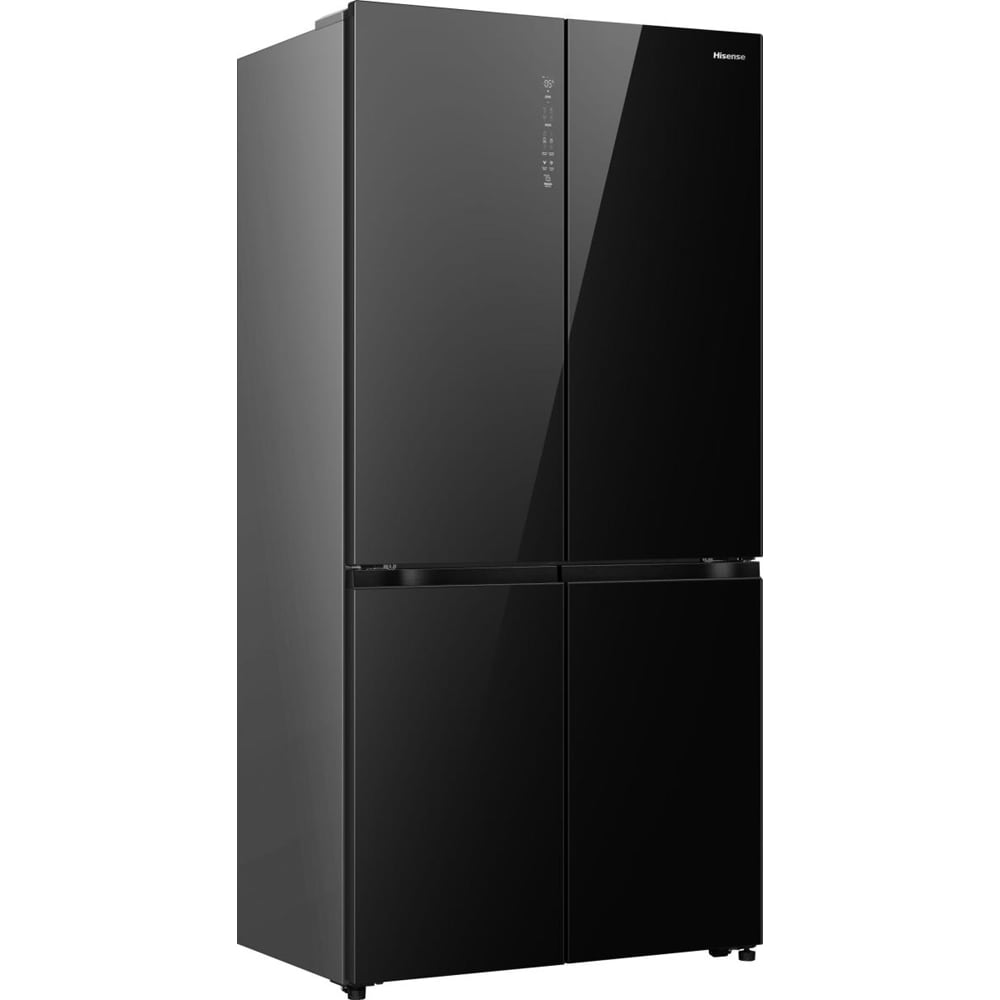 Side by Side HISENSE RQ768N4GBE, Total No Frost, 591 l, H 190 cm, Clasa E, negru