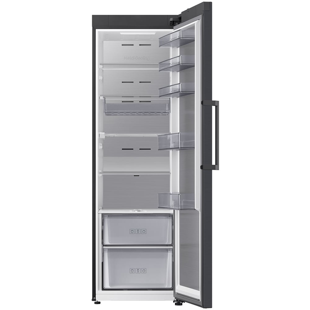 Frigider cu o usa SAMSUNG RR70H39CEFEO, AI Energy, No Frost, 387 l, H 186 cm, Clasa E, Wi-Fi, negru