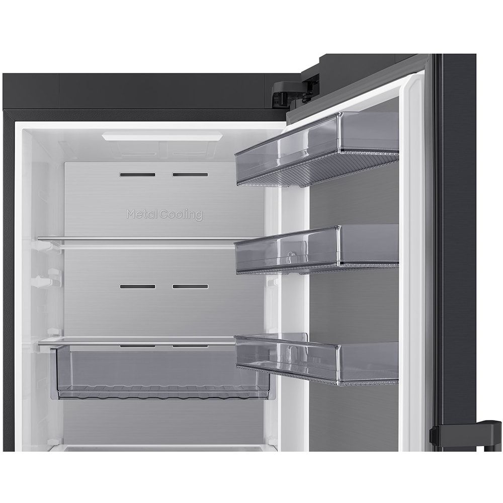 Frigider cu o usa SAMSUNG RR70H39CEFEO, AI Energy, No Frost, 387 l, H 186 cm, Clasa E, Wi-Fi, negru