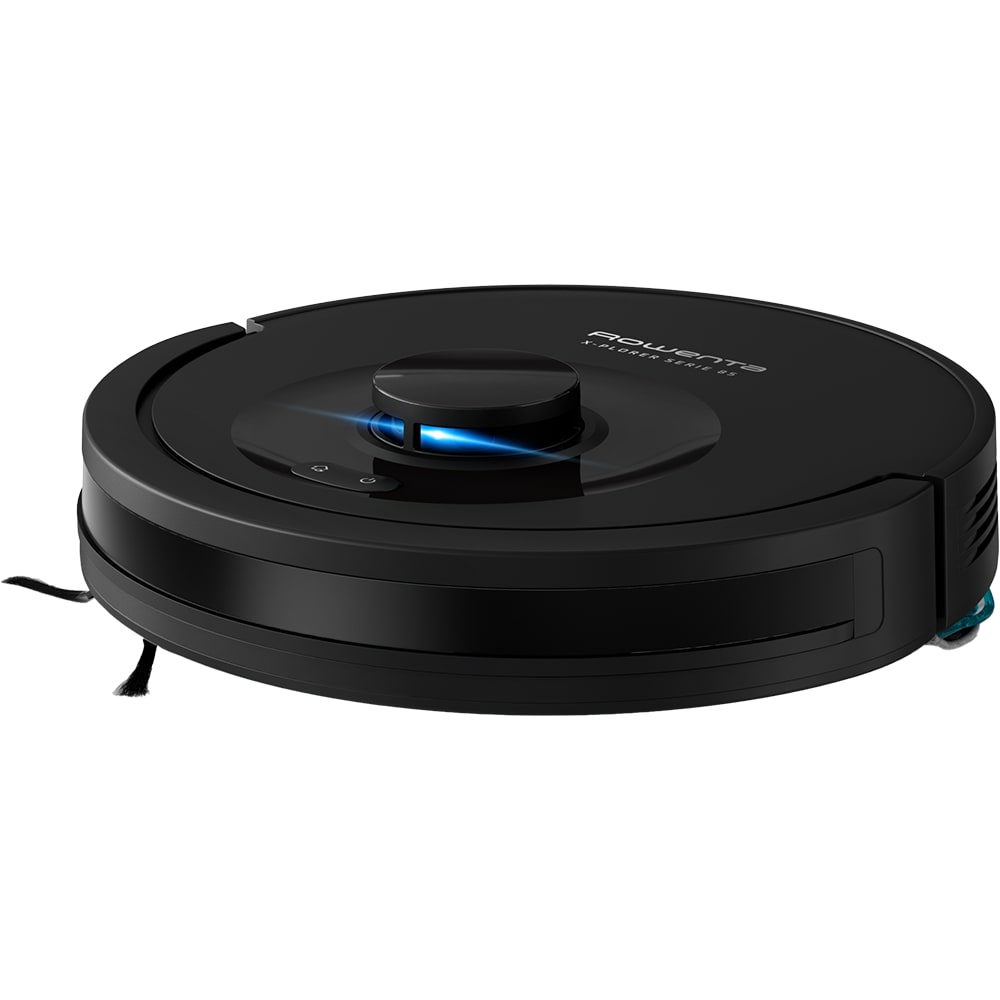 Aspirator robot ROWENTA X-Plorer Serie 85 RR87C5WH, 0.26l, autonomie max 270 min, sistem Smart Aqua Power, negru