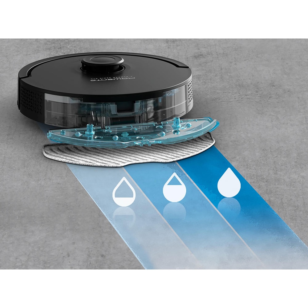 Aspirator robot ROWENTA X-PLORER Serie 275 RR8865E0, 03l, autonomie max 120 min, Tehnologie anti-incalcire, negru