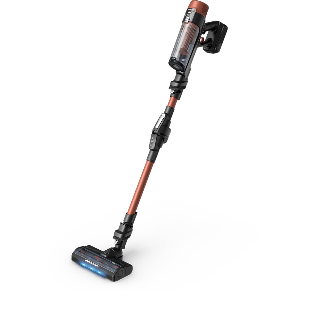 Aspirator vertical ROWENTA X-Force Flex 10.80 RH7A73E0, 0.44l, 18.5V, autonomie max 60 min, portocaliu-negru