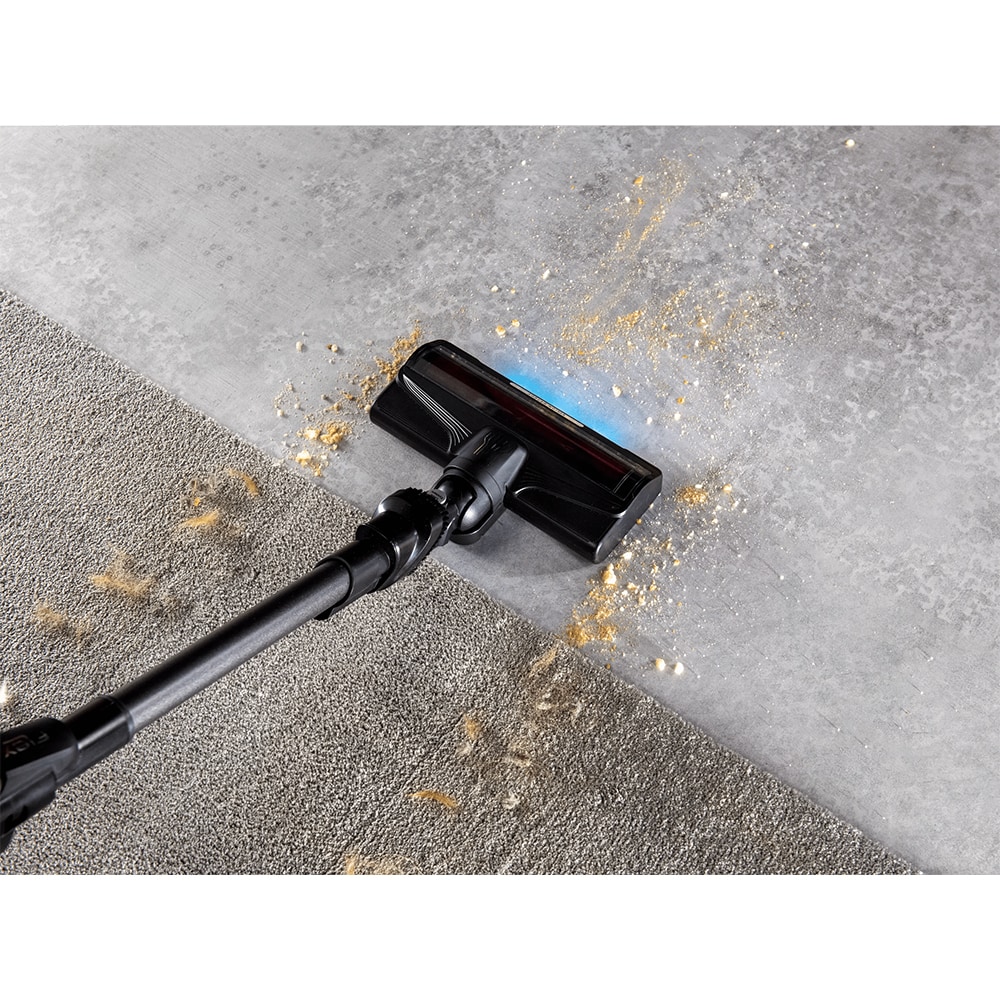 Aspirator vertical ROWENTA X-Force Flex 10.80 RH7AC1E0, 0.44l, 18.5V, autonomie max 60 min, albastru-negru