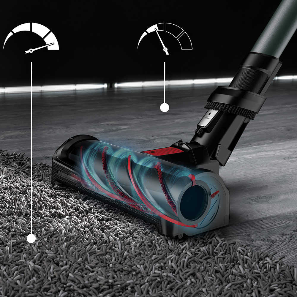 Aspirator vertical ROWENTA X-Force Flex 12.60 Aqua RH98C8WO, 0.9l, 25.2V, autonomie max 45 min, albastru-negru