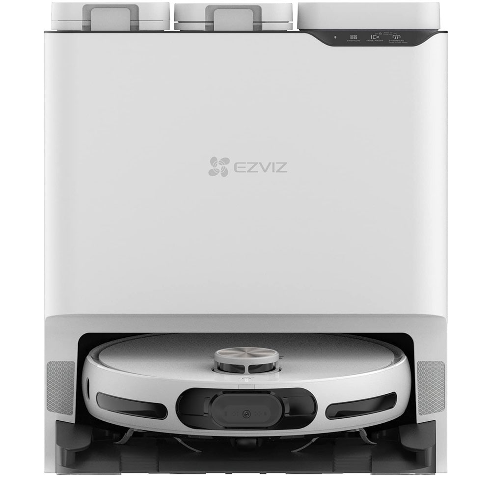 Aspirator robot EZVIZ RS20 Max, 0.4l, 20V, autonomie max 220 min, Wi-Fi, functie mop, alb-negru