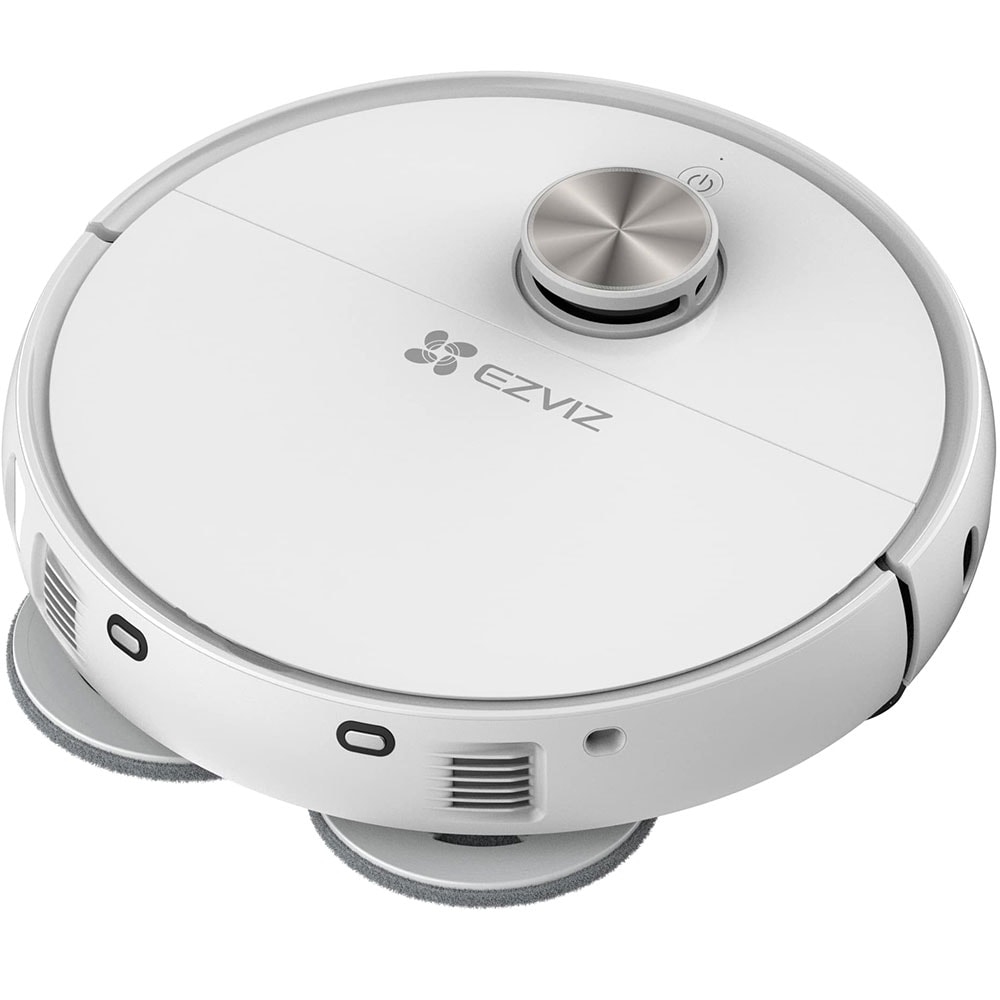 Aspirator robot EZVIZ RS20 Max, 0.4l, 20V, autonomie max 220 min, Wi-Fi, functie mop, alb-negru