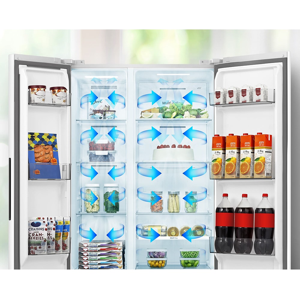 Side by Side HISENSE RS3P538NEWE, Total No Frost, 527 l, H 178.6 cm, Clasa E, alb