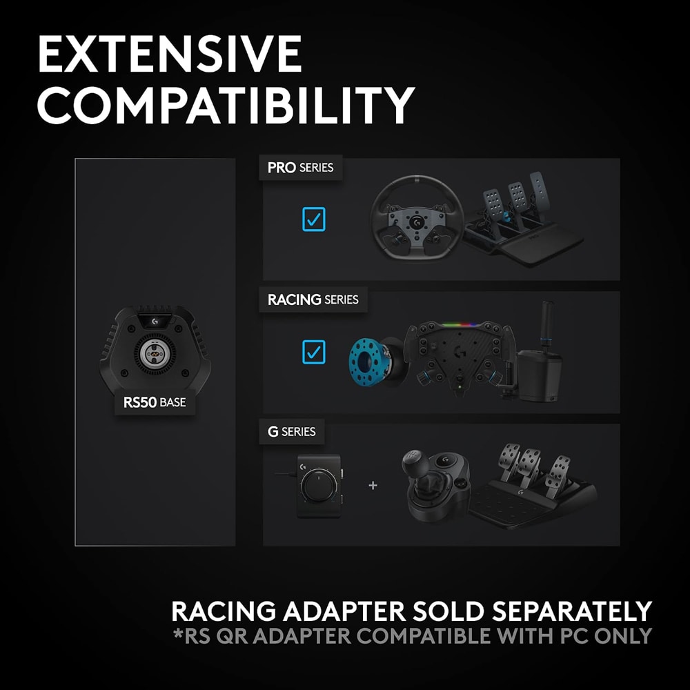 Volan gaming LOGITECH RS50 (PS5/PC), negru