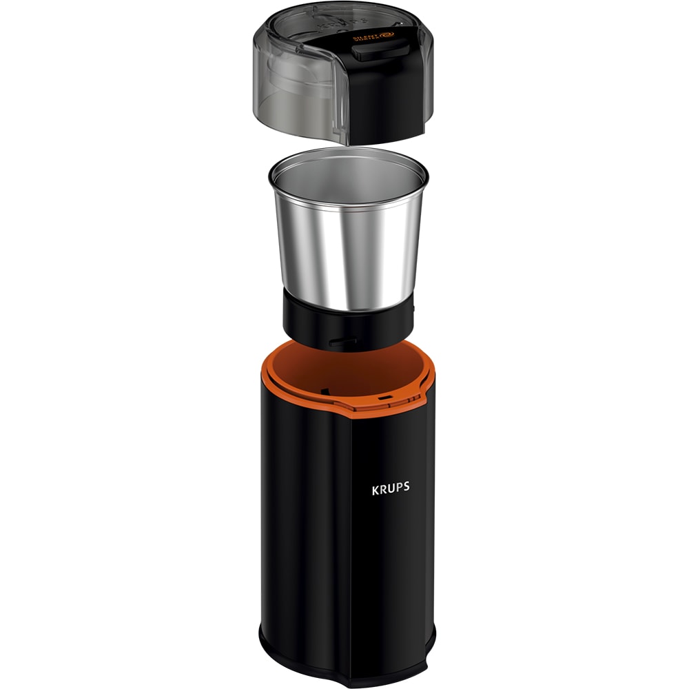 Rasnita cafea KRUPS Silent Vortex GX332810, 90g, 175W, negru