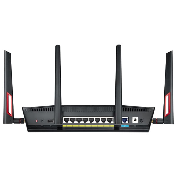 Router Wireless ASUS Gigabit RT-AC88U, Dual-Band 1000 + 2167 Mbps, USB 2.0, USB 3.0, negru