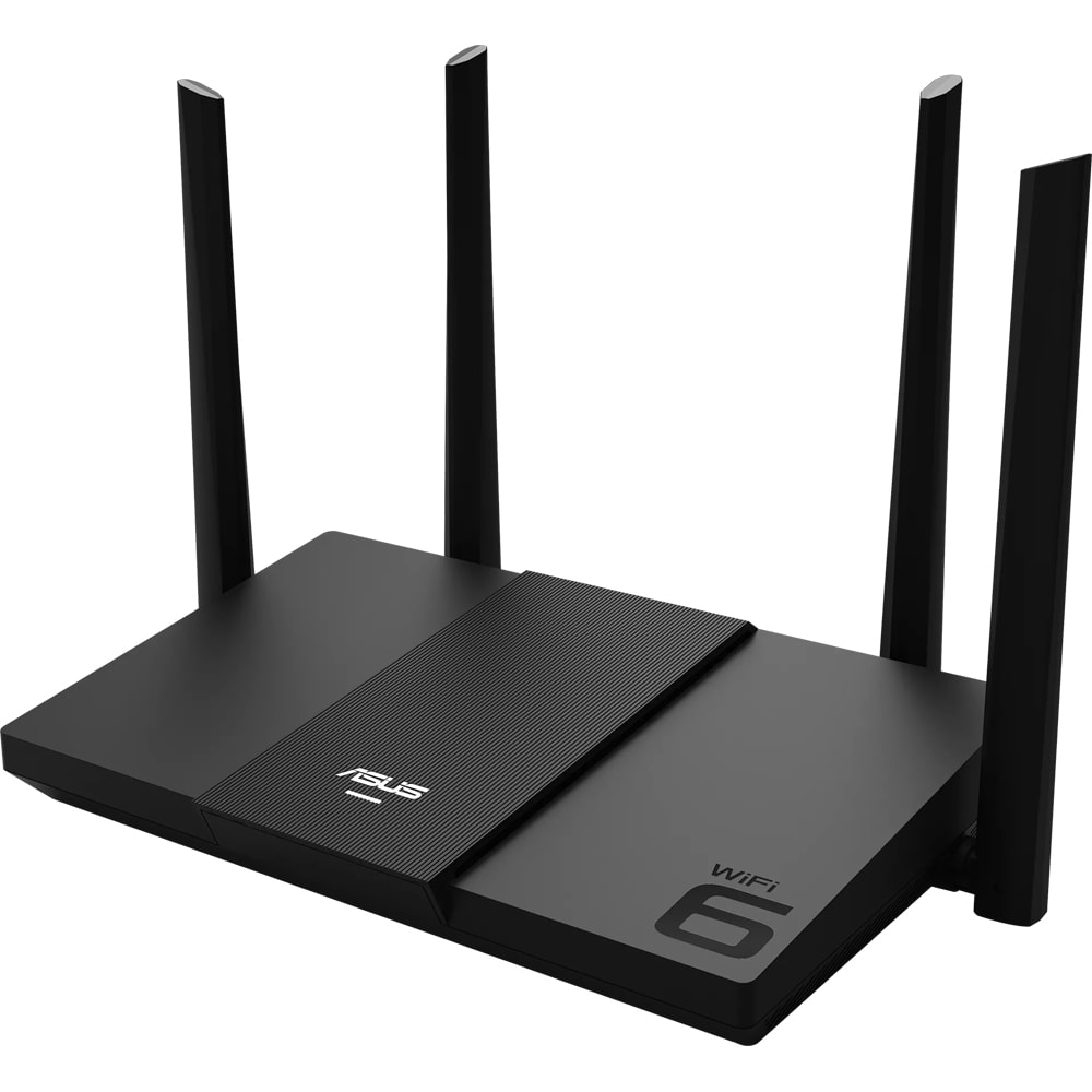 Router Wireless Gigabit ASUS RT-AX3000E, Wi-Fi 6, Dual-Band 574 + 2402 Mbps, negru