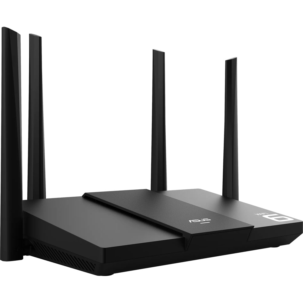 Router Wireless Gigabit ASUS RT-AX3000E, Wi-Fi 6, Dual-Band 574 + 2402 Mbps, negru