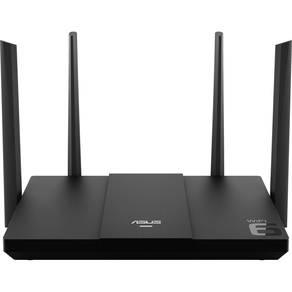 Router Wireless Gigabit ASUS RT-AX3000E, Wi-Fi 6, Dual-Band 574 + 2402 Mbps, negru