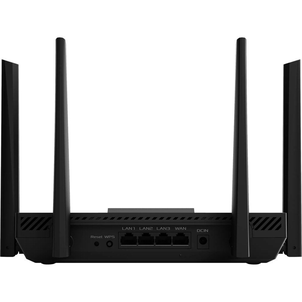 Router Wireless Gigabit ASUS RT-AX3000E, Wi-Fi 6, Dual-Band 574 + 2402 Mbps, negru