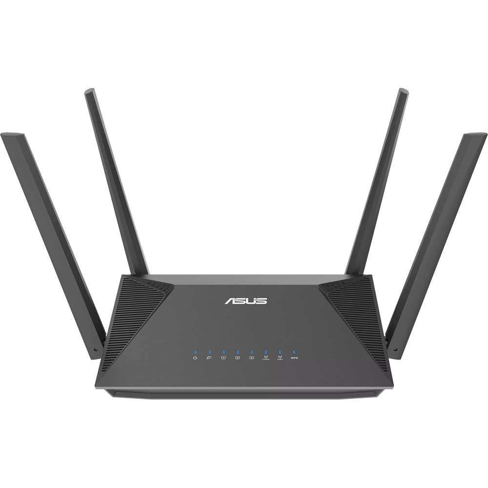Router Wireless Gigabit ASUS RT-AX52 Pro AX3000, Wi-Fi 6, Dual-Band 574 + 2402 Mbps, negru