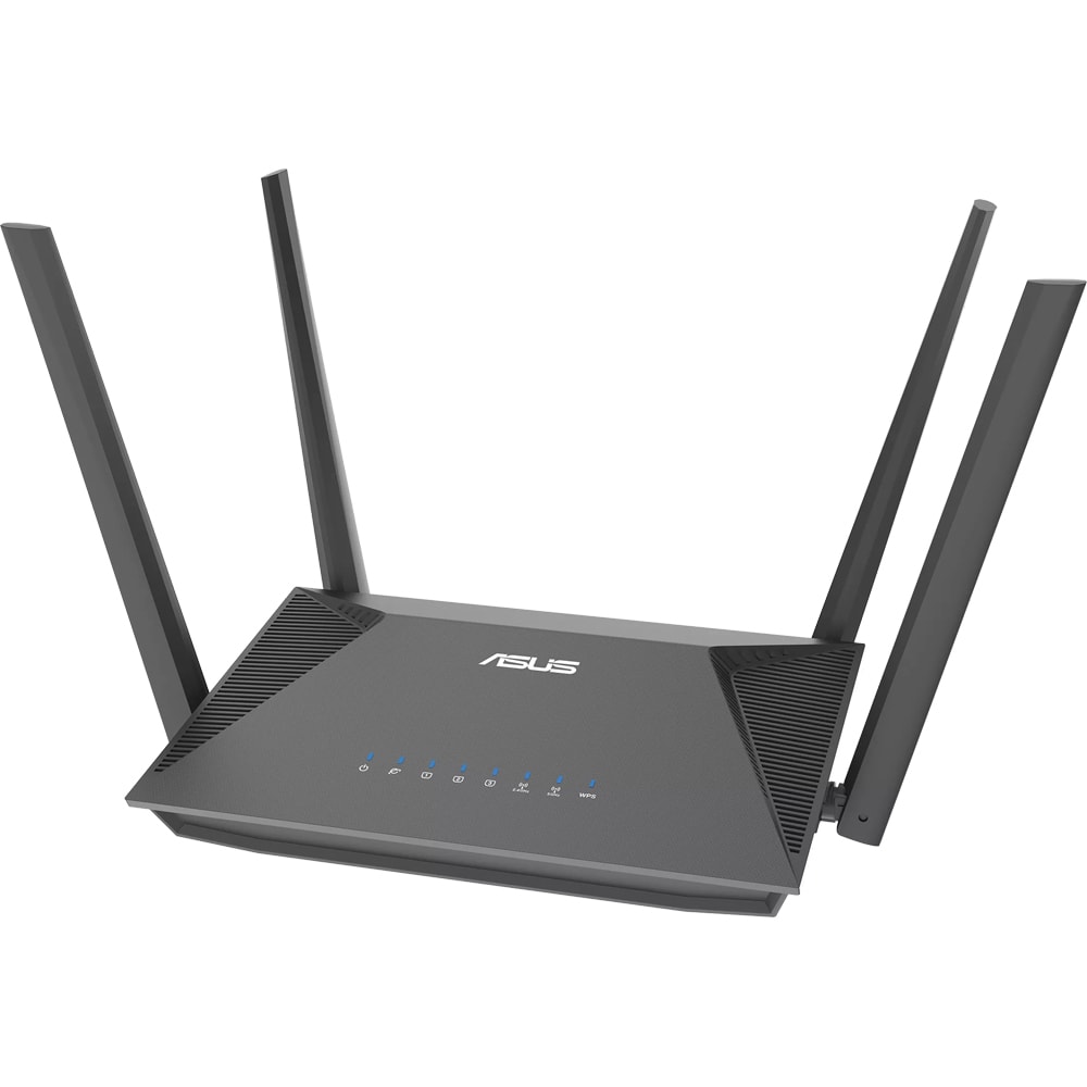 Router Wireless Gigabit ASUS RT-AX52 Pro AX3000, Wi-Fi 6, Dual-Band 574 + 2402 Mbps, negru