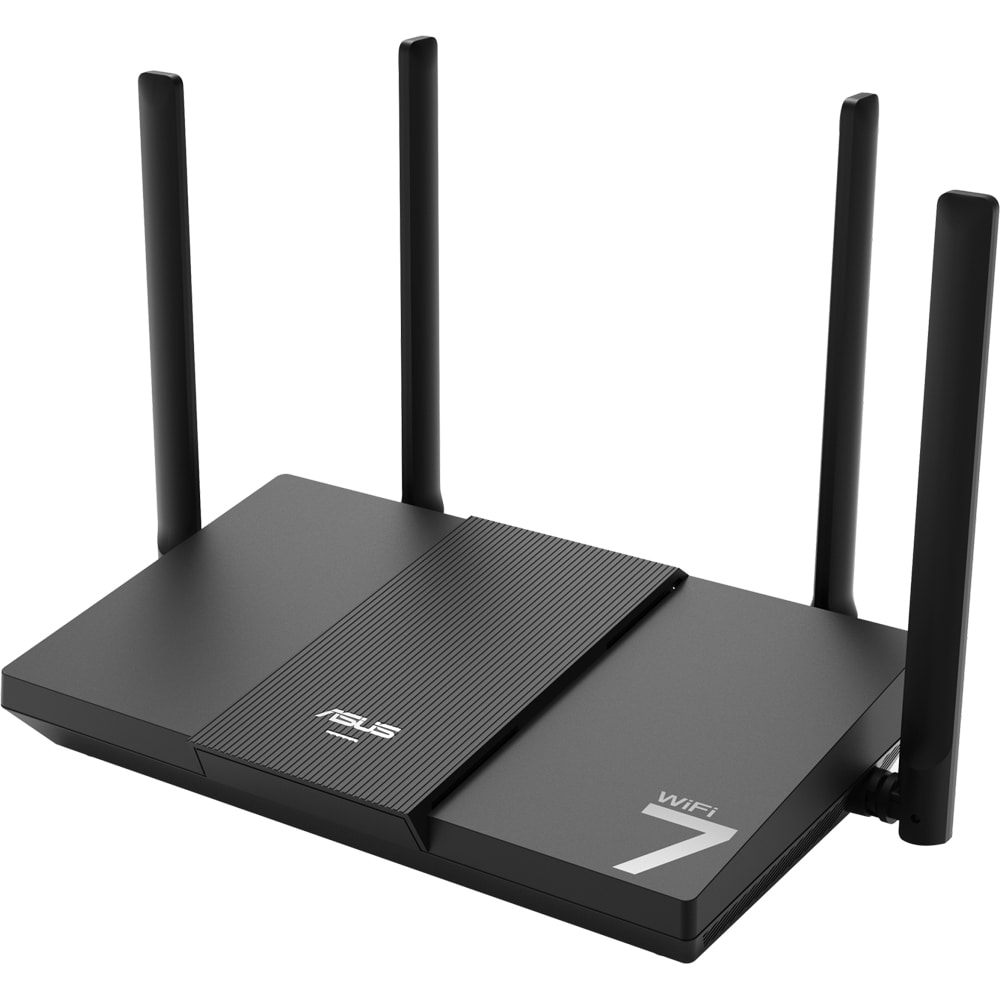 Router Wireless Gigabit ASUS RT-BE50 BE3600, Wi-Fi 7, Dual Band 688 + 6882 Mbps, negru