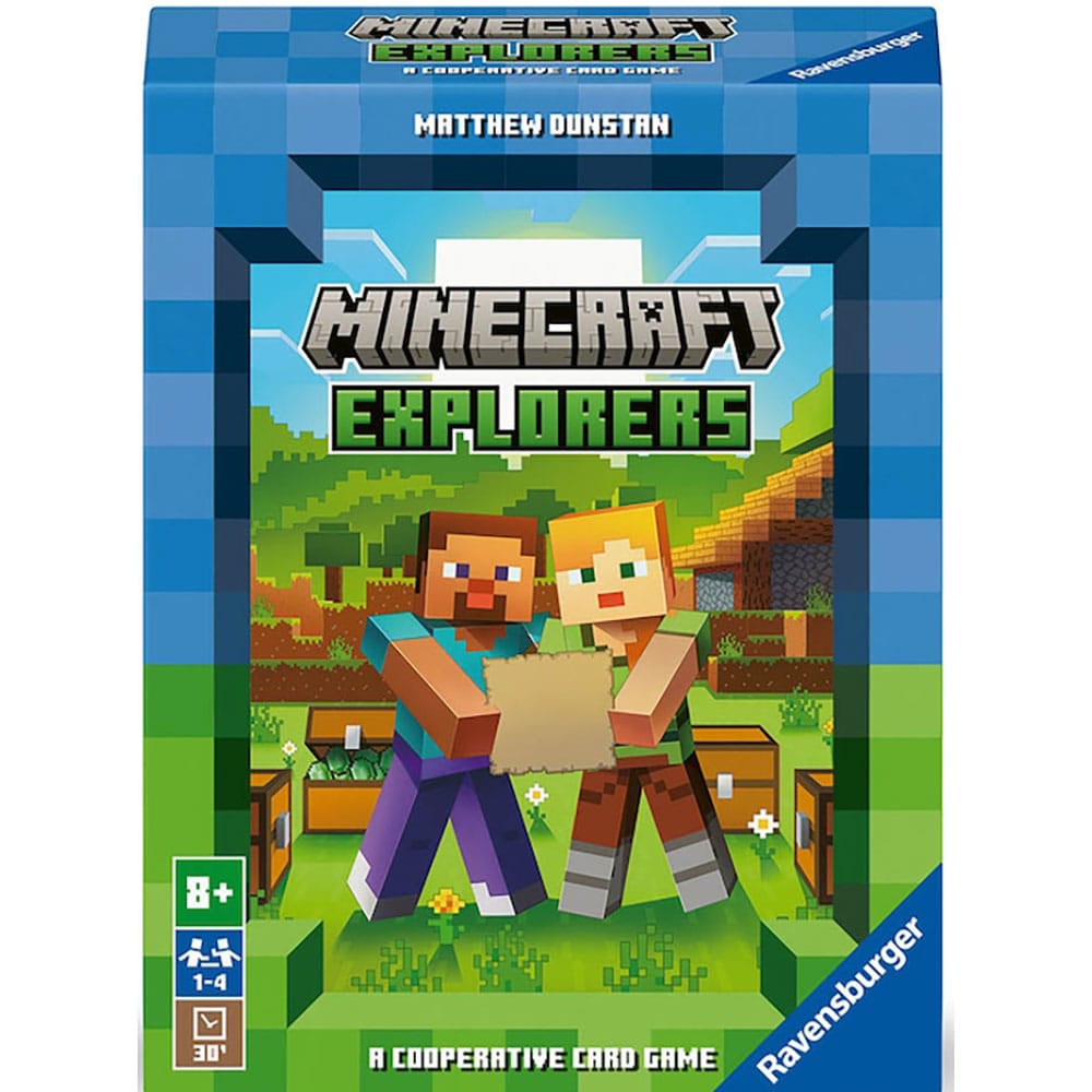 Joc de societate SMART GAMES Minecraft Explorers RVBR5866, 8 ani+, 1-4 jucatori