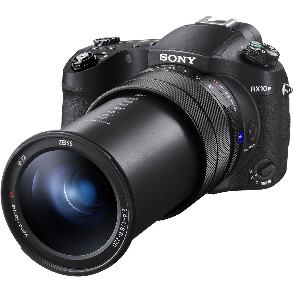 Camera foto digitala SONY Cyber-shot RX10 IV, 20.1 MP, 4K, Wi-Fi, NFC, Obiectiv ZEISS 24-600mm, negru