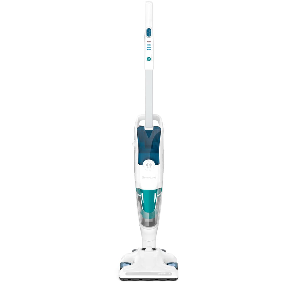 Aspirator vertical cu abur ROWENTA Clean&Steam Revolution RY7777WH, 0.47l, 1500W, alb-albastru