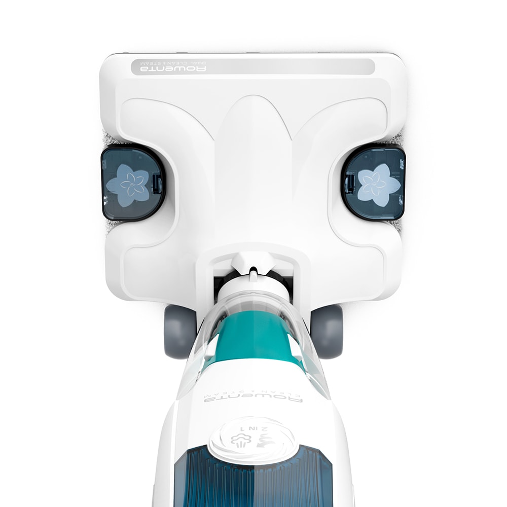 Aspirator vertical cu abur ROWENTA Clean&Steam Revolution RY7777WH, 0.47l, 1500W, alb-albastru