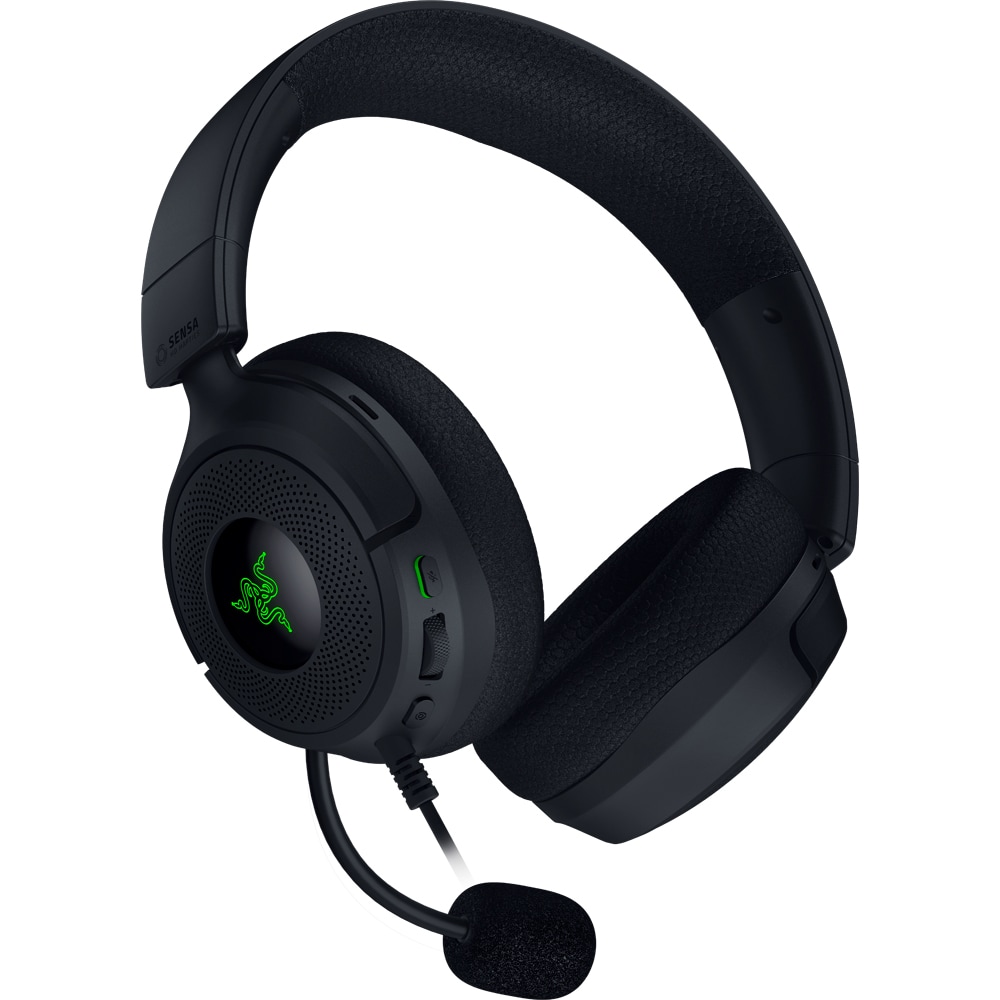 Casti Gaming RAZER Kraken V4 X Sensa HD Haptics, 7.1 surround, Microfon HyperClear Cardioid, negru