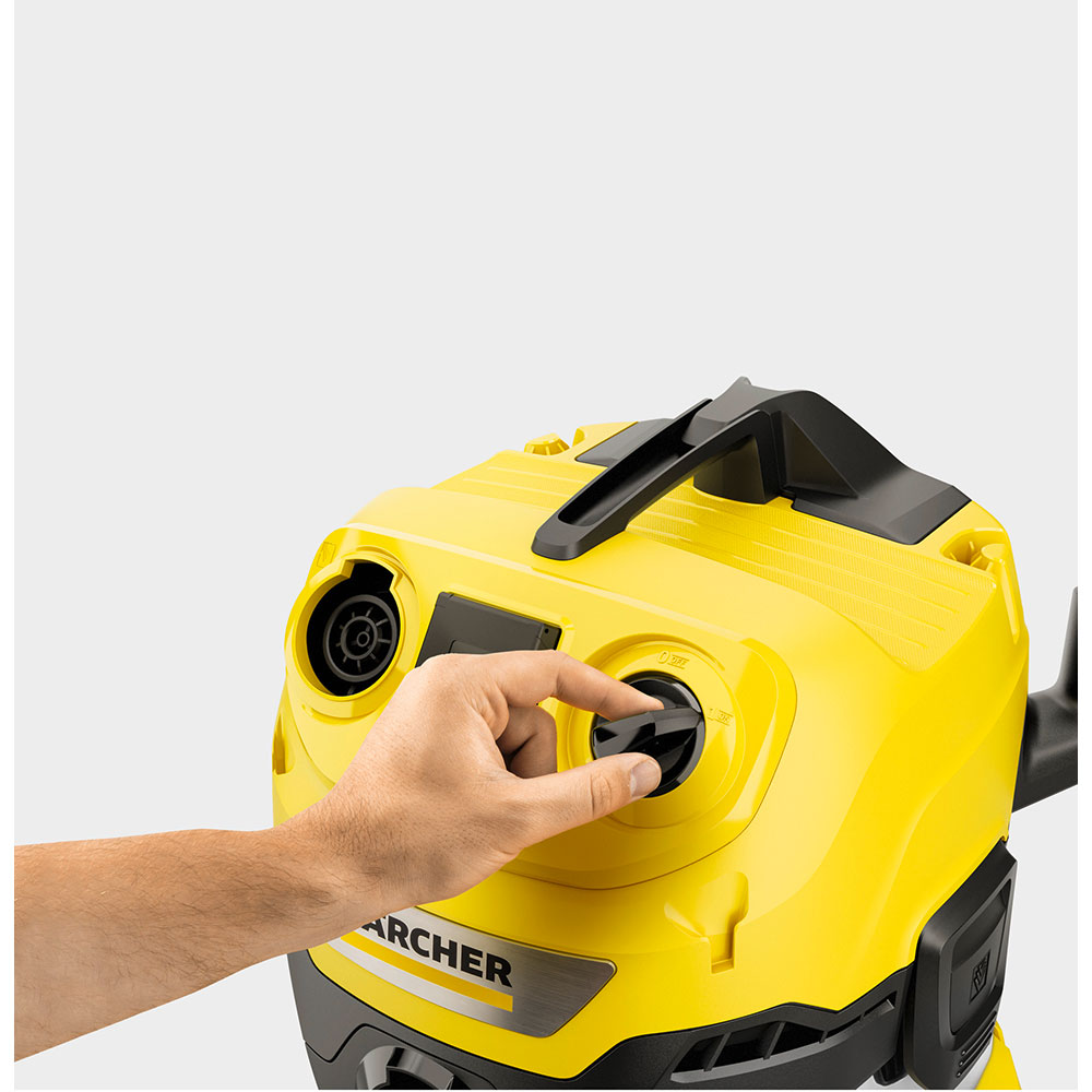 Aspirator multifunctional KARCHER  WD 4 P V-20/5/22, 20l, 1000W, 75dB, galben-negru 