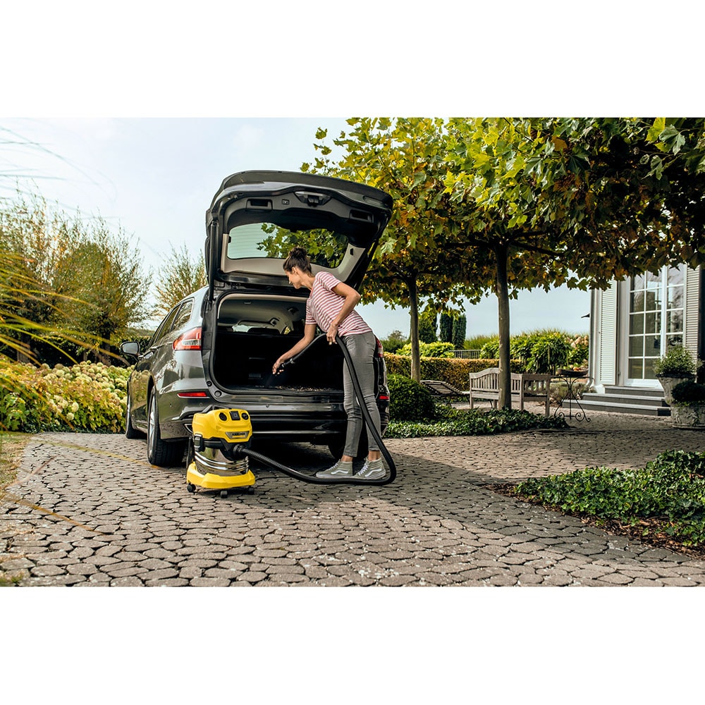 Aspirator multifunctional KARCHER  WD 4 P V-20/5/22, 20l, 1000W, 75dB, galben-negru 